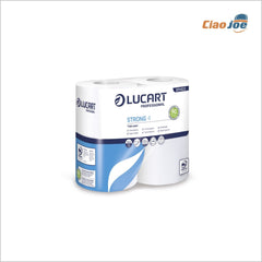 Carta Igienica Lucart Strong – 4 Rotoli Pura Cellulosa 496 Strappi - Ciao Joe
