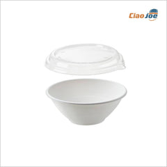 Ciotola Ovale in Polpa con Coperchio – 900 ml, 26x19x5 cm, 50 pezzi - Ciao Joe