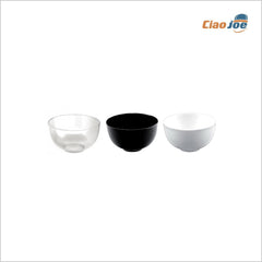Coppetta Small 150 cc – Ø 82 mm, Bianca/Nera/Trasparente per Finger Food e Dessert 12 pz - Ciao Joe