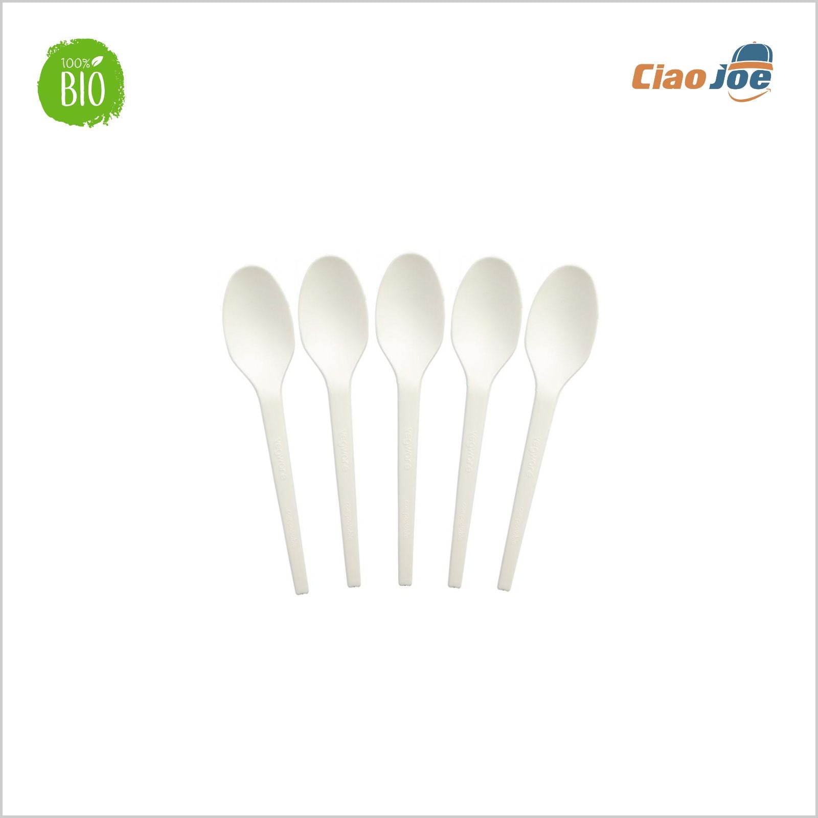 Cucchiai Monouso Compostabili Rigidi – 50 pz - Ciao Joe