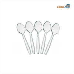 Cucchiai Plastica Monouso Trasparenti Rigidi – 100 pz - Ciao Joe