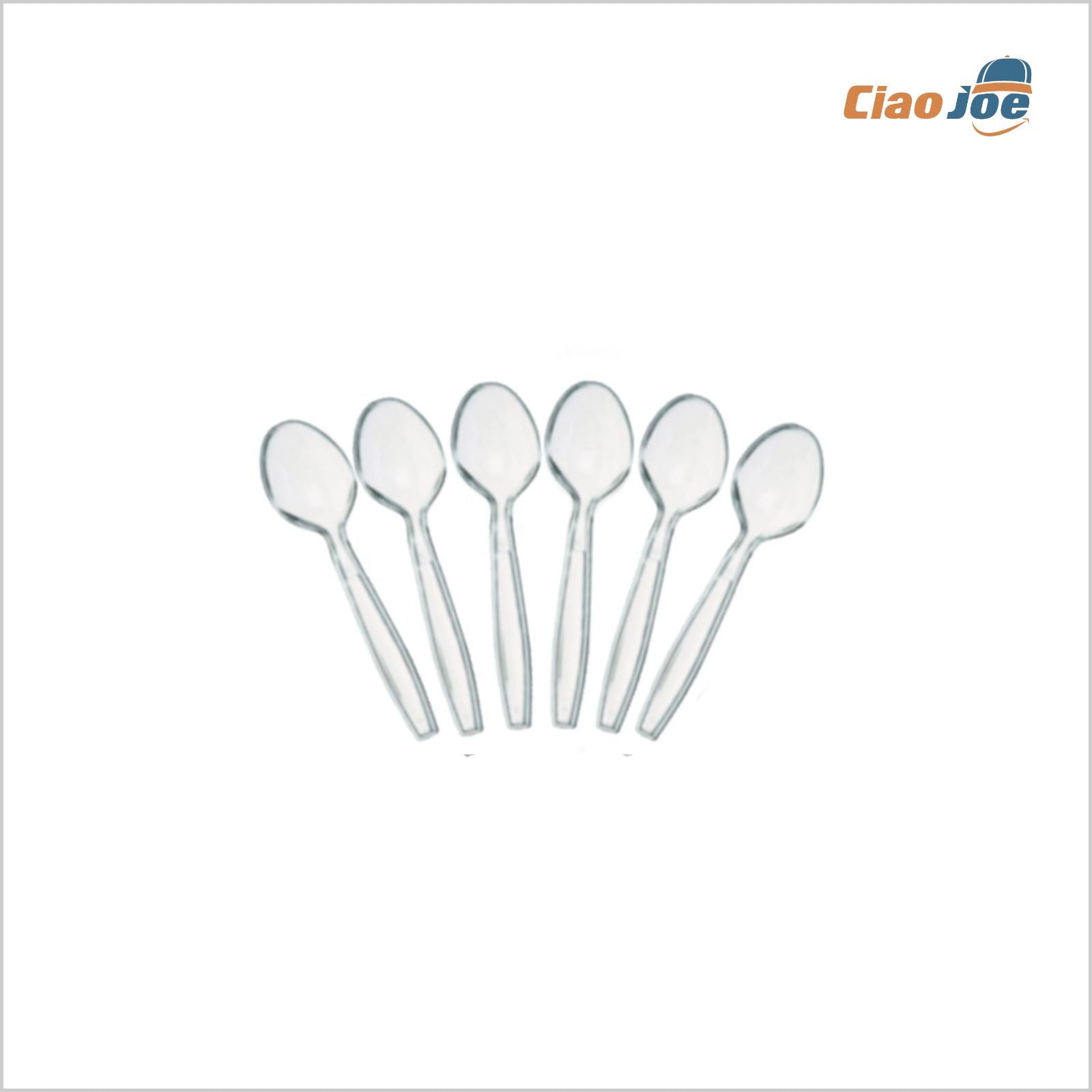 Cucchiaini Plastica Monouso Trasparenti Rigidi – 100 pz - Ciao Joe