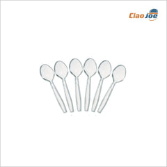 Cucchiaini Plastica Monouso Trasparenti Rigidi – 100 pz - Ciao Joe