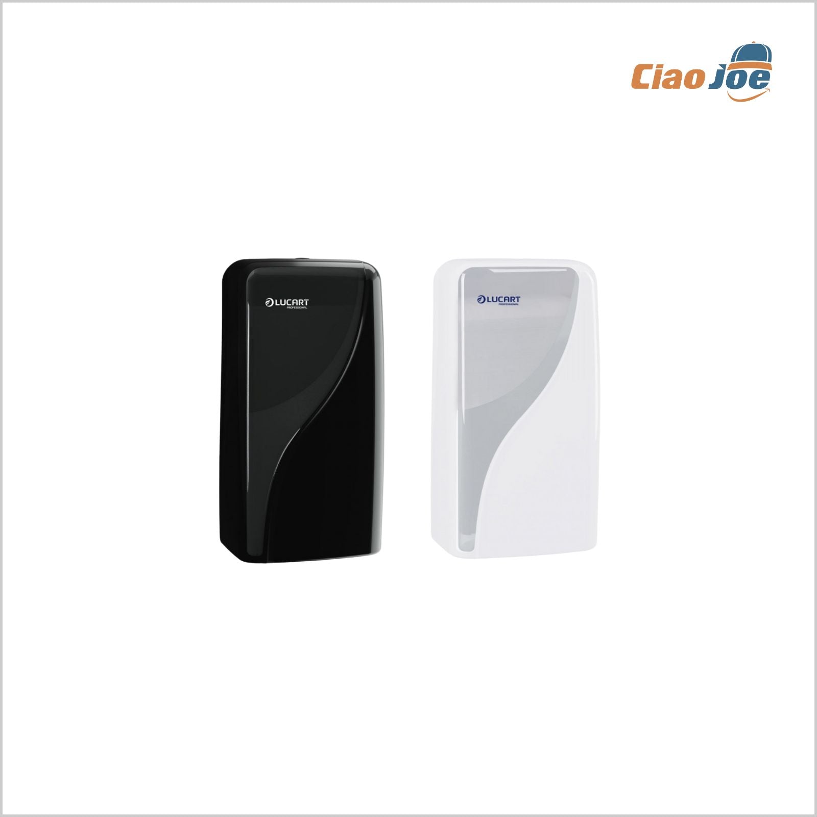 Dispenser Carta Igienica Interfogliata Lucart Nero/Bianco - Ciao Joe