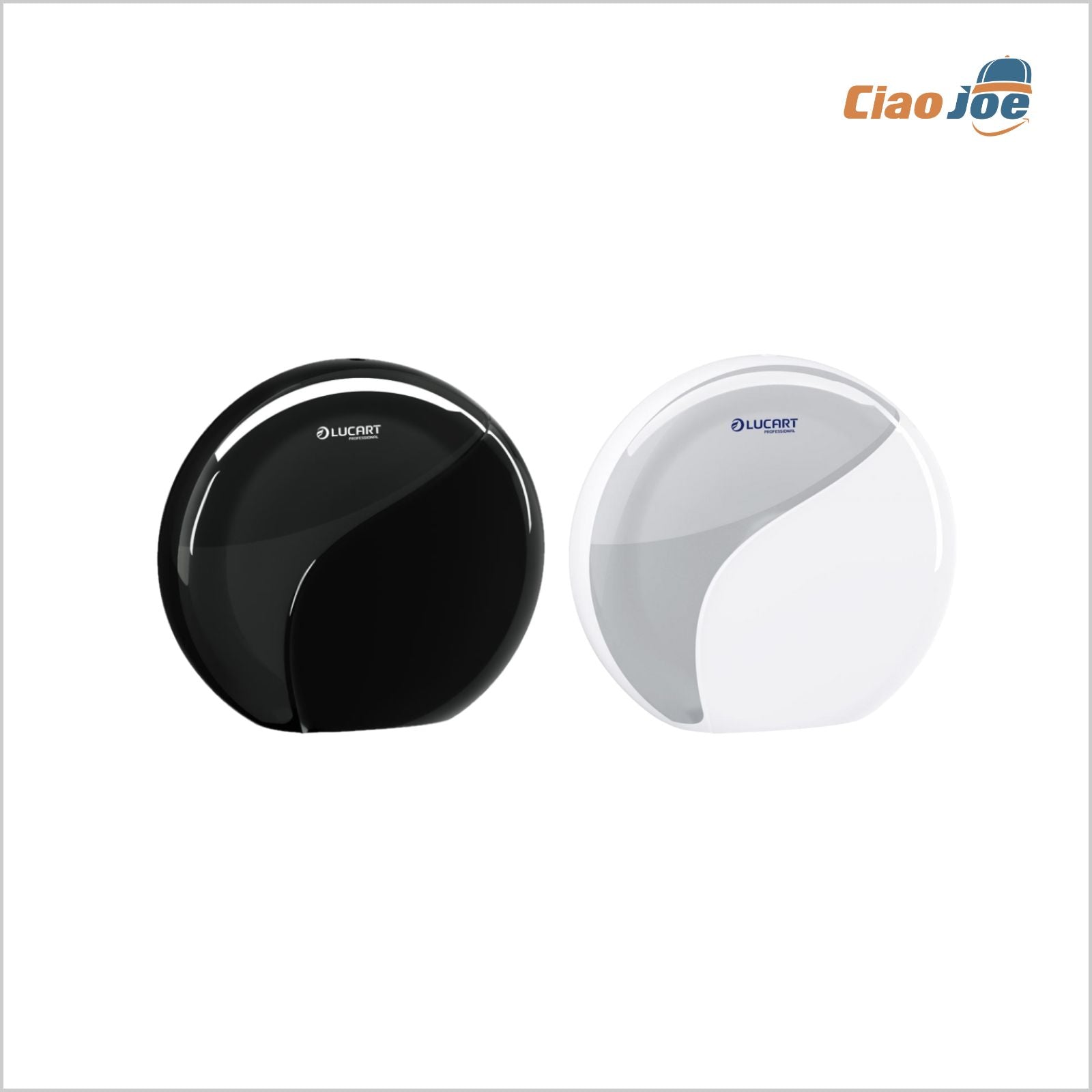 Dispenser Carta Igienica Maxi Jumbo Lucart Nero/Bianco - Ciao Joe