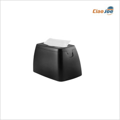 Dispenser Lucart One Table per tovaglioli intercalati, elegante design nero da 24x16 cm. Compatto, pratico e perfetto per tavoli di bar e ristoranti self-service.
