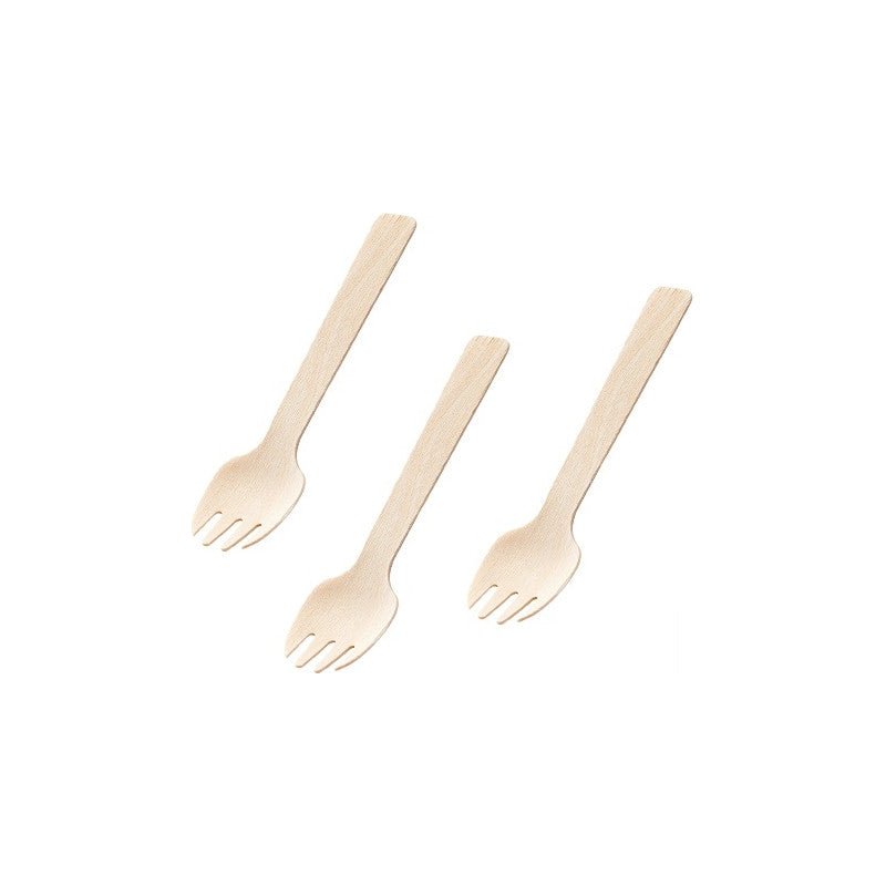 Forchettine in Legno – 100 pezzi, Ideali per Dessert e Finger Food - Ciao Joe