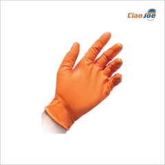 Guanti Nitrile Arancioni Full Grip – 50 pz Alta Resistenza - Ciao Joe