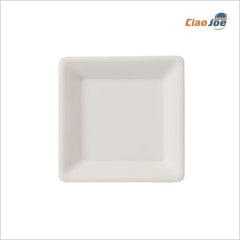 Piatti Quadrati in Polpa – 16x16 cm, 50 pezzi, Biodegradabili - Ciao Joe