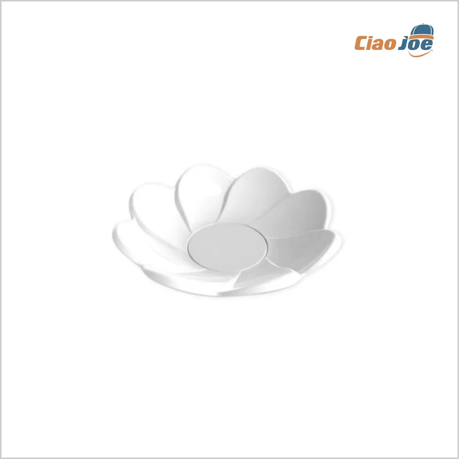 Piattino Daisy Bianco 40 cc – 25 pz | Monoporzione Elegante - Ciao Joe