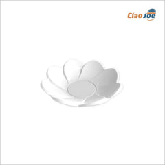 Piattino Daisy Bianco 40 cc – 25 pz | Monoporzione Elegante - Ciao Joe