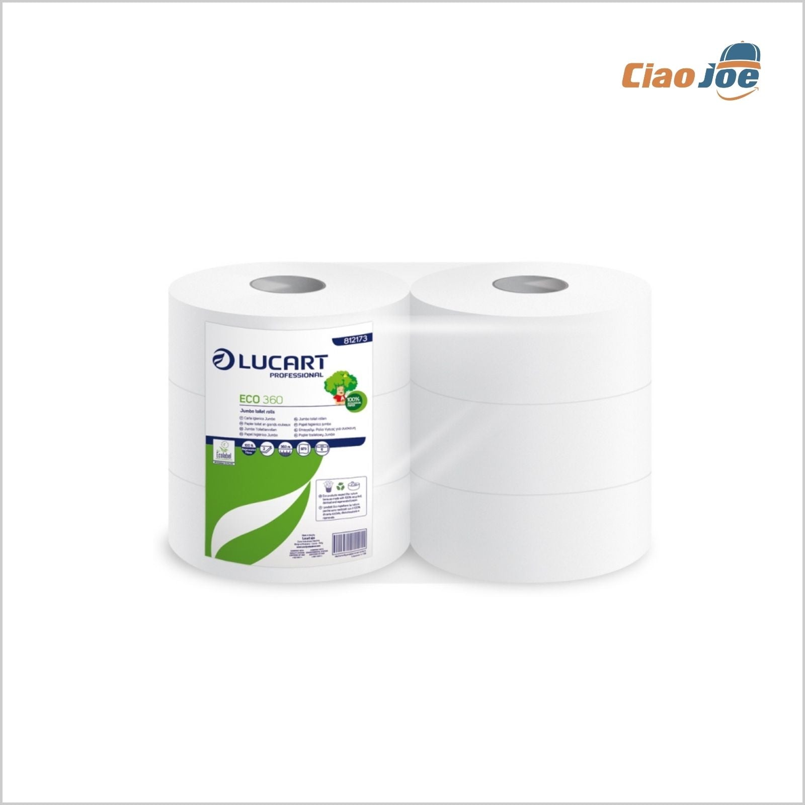 Rotoli Carta Igienica Lucart Eco 360 – 6 pz Maxi Jumbo - Ciao Joe