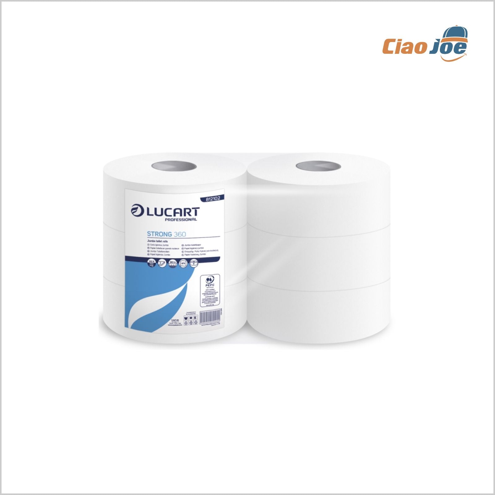 Rotoli Carta Igienica Lucart Strong 360 – 6 pz Maxi Jumbo - Ciao Joe