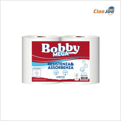 Rotoloni Carta Asciugatutto 650 Strappi – 2 Bobine Cellulosa - Ciao Joe