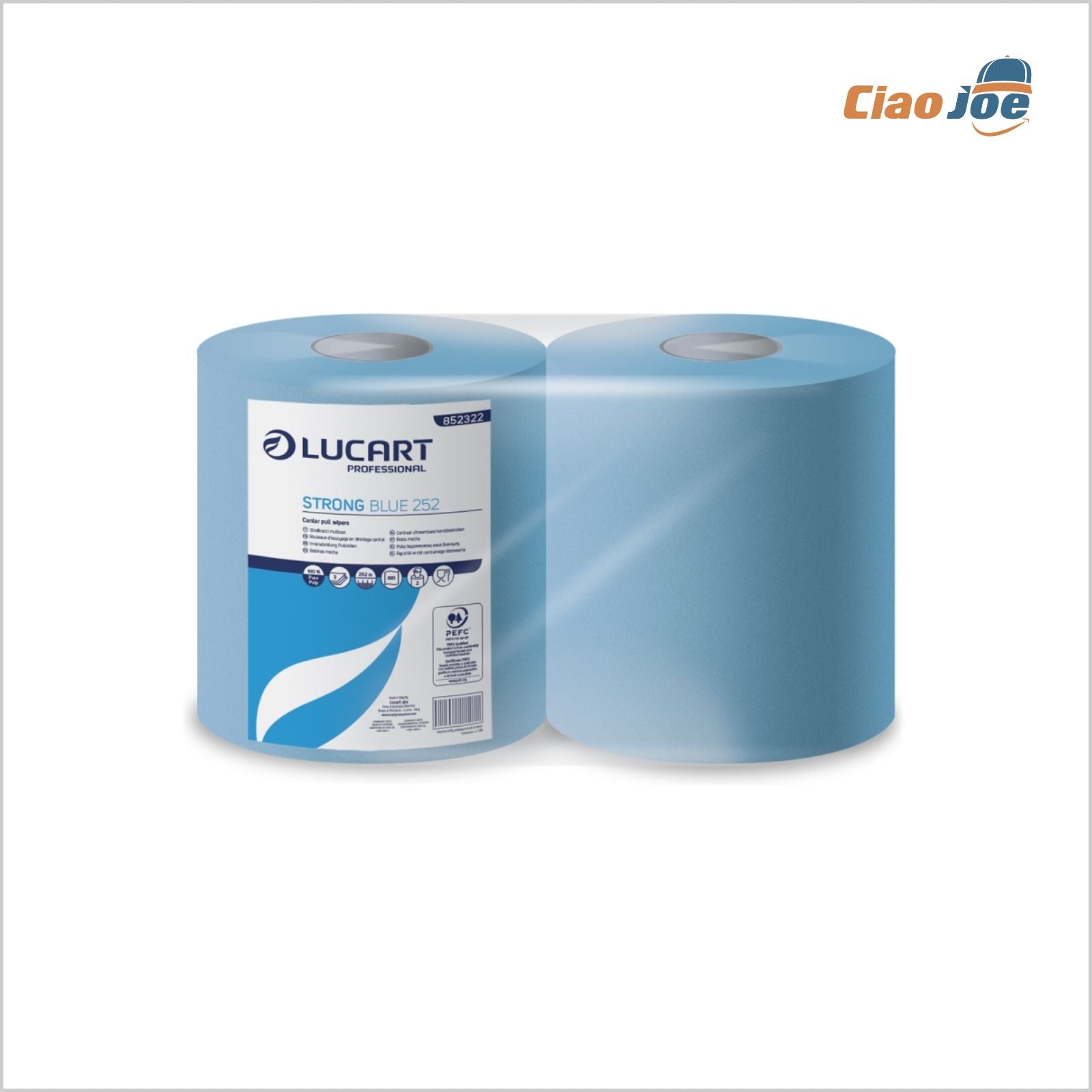 Rotoloni Carta Lucart Strong Blue 252 – 2 pz Asciugatutto 3 Veli - Ciao Joe
