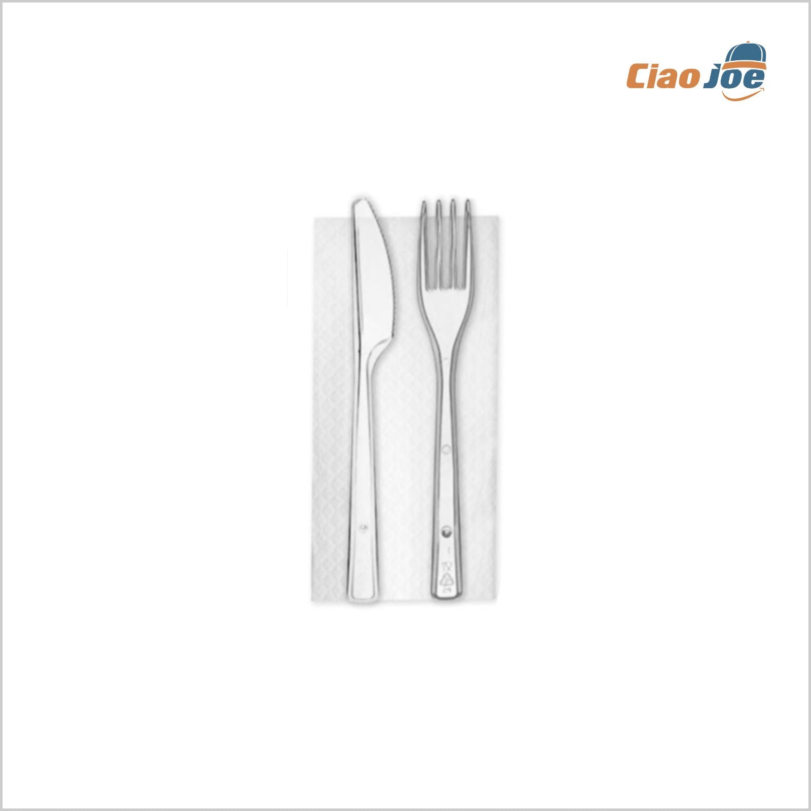 Set Posate Bis Trasparenti Monouso – 500 pz Imbustate - Ciao Joe