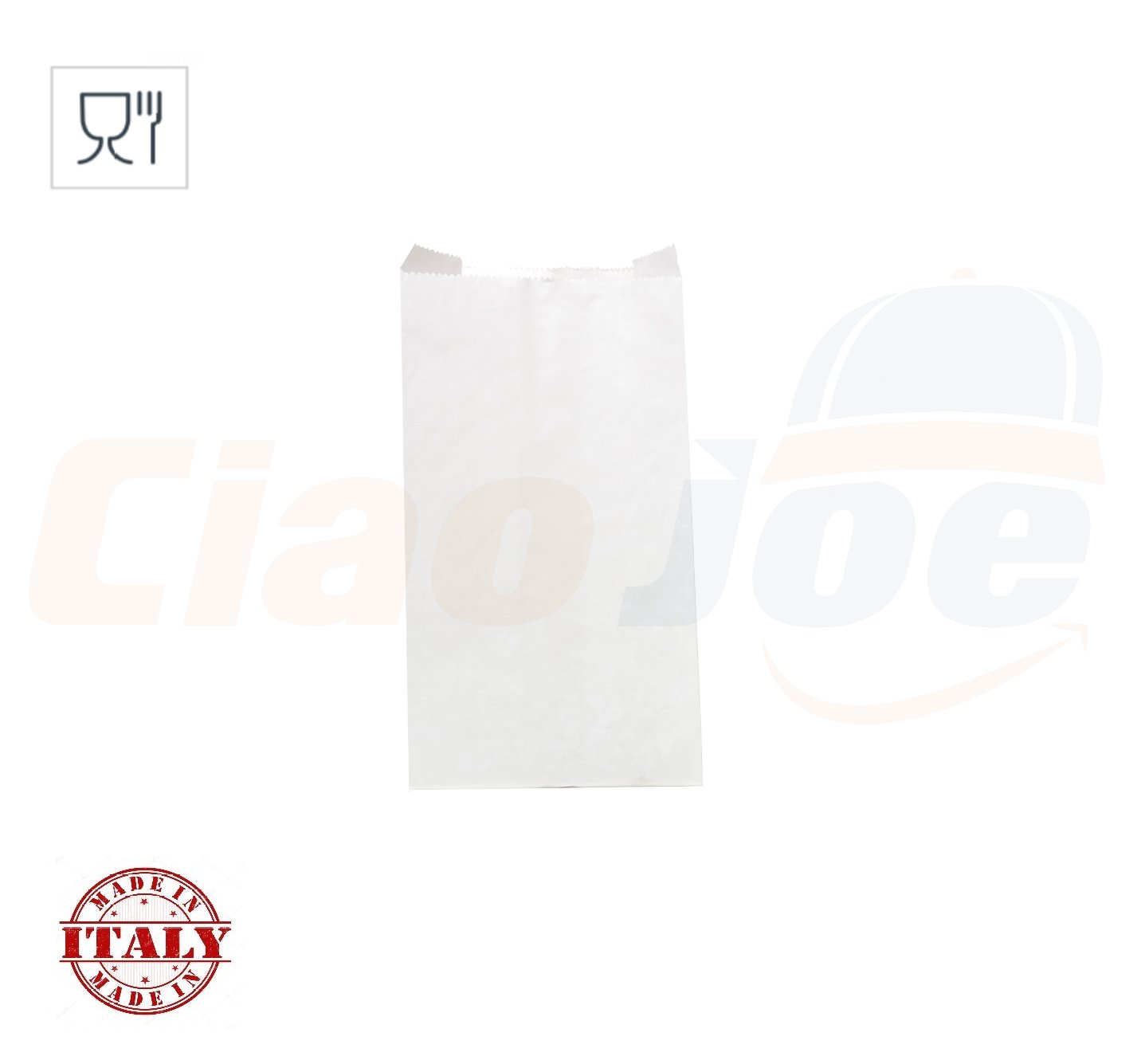 1 kg Sacchetti di Carta Bianchi per Alimenti Pane Regalo Caramelle Dolci - Ciao Joe