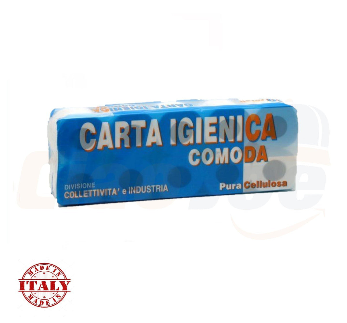 10 rotoli Carta Igienica Comoda in Pura Cellulosa 2 veli 155 strappi - Ciao Joe