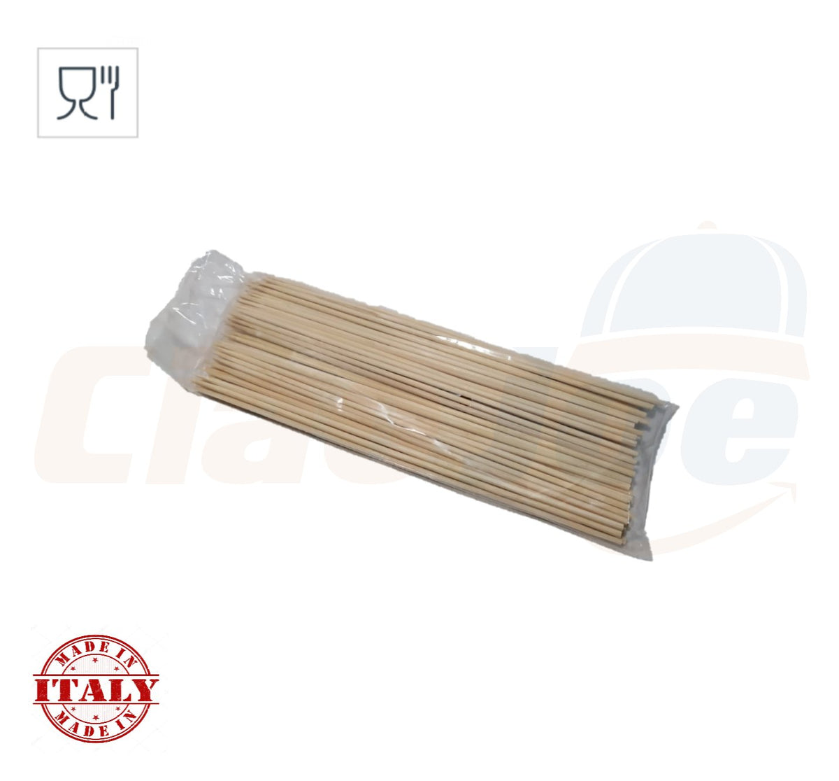 100 SPIEDINI IN LEGNO BAMBOO STECCONI SPIEDI PER ARROSTICINI 15 , 20 o 25 cm - Ciao Joe