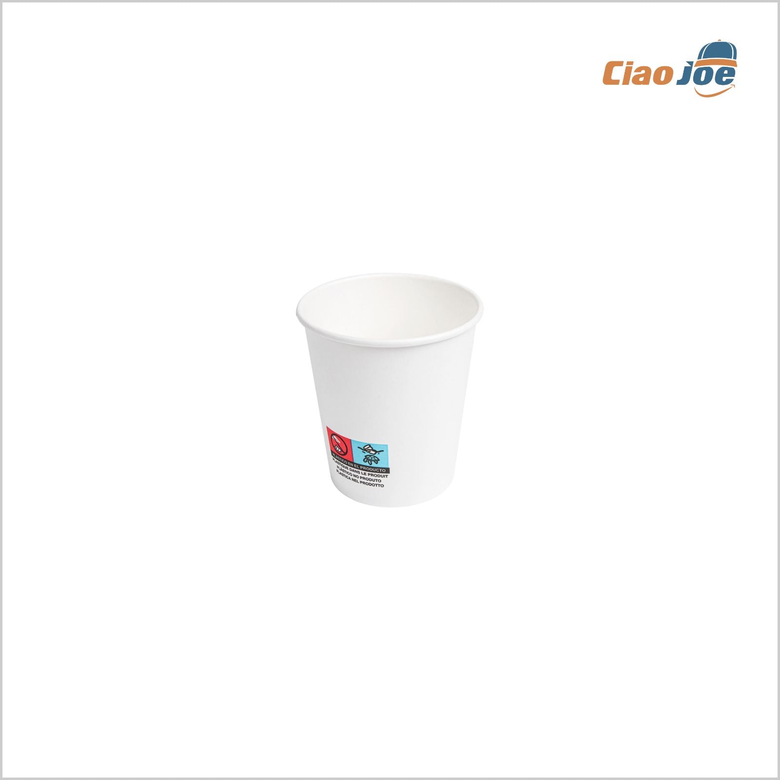 Bicchieri Carta 200ml Bianco – 50 pz Asporto Caffè Acqua - Ciao Joe