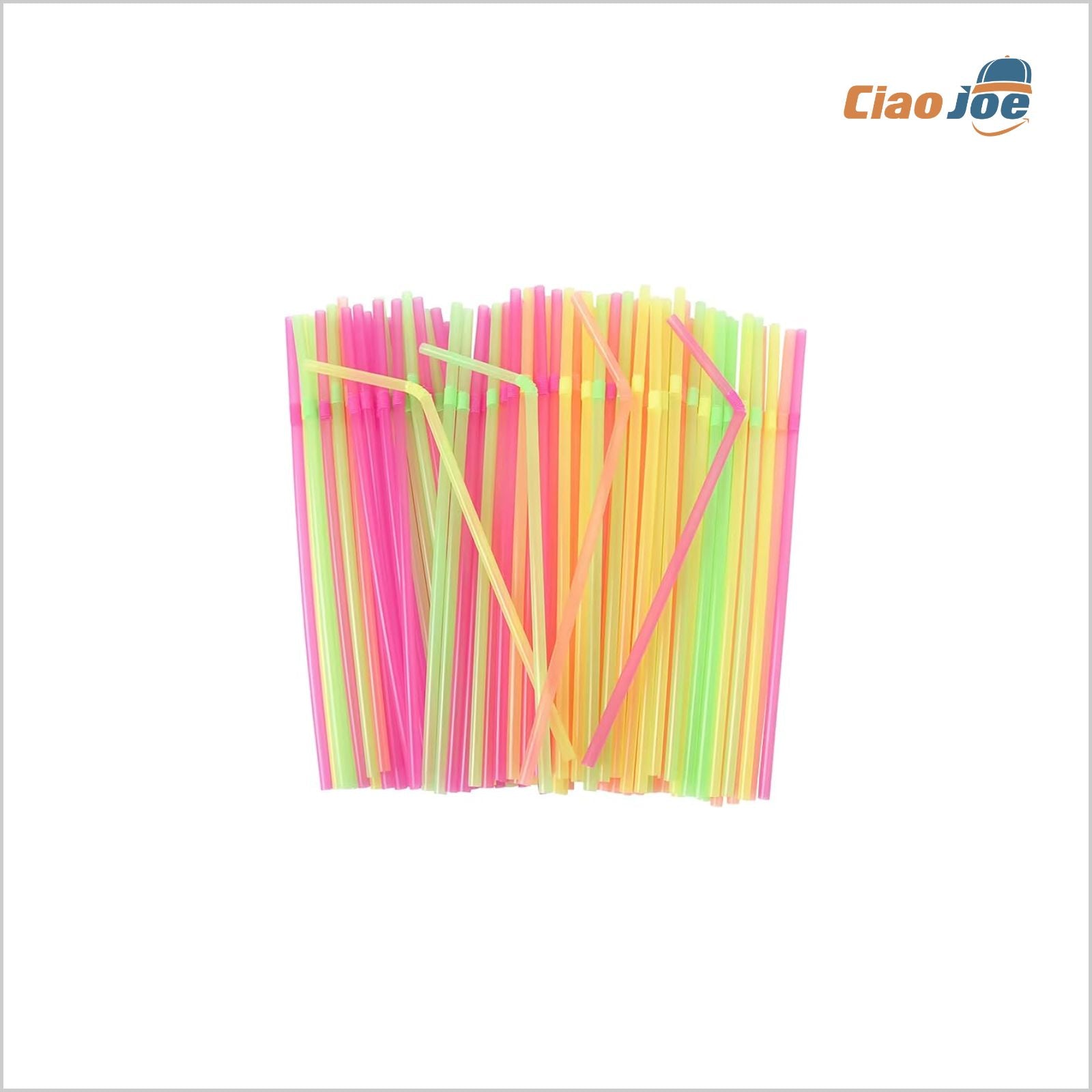 Cannucce Colorate Pieghevoli 21 cm – per Cocktail e Bibite 1000 pz - Ciao Joe