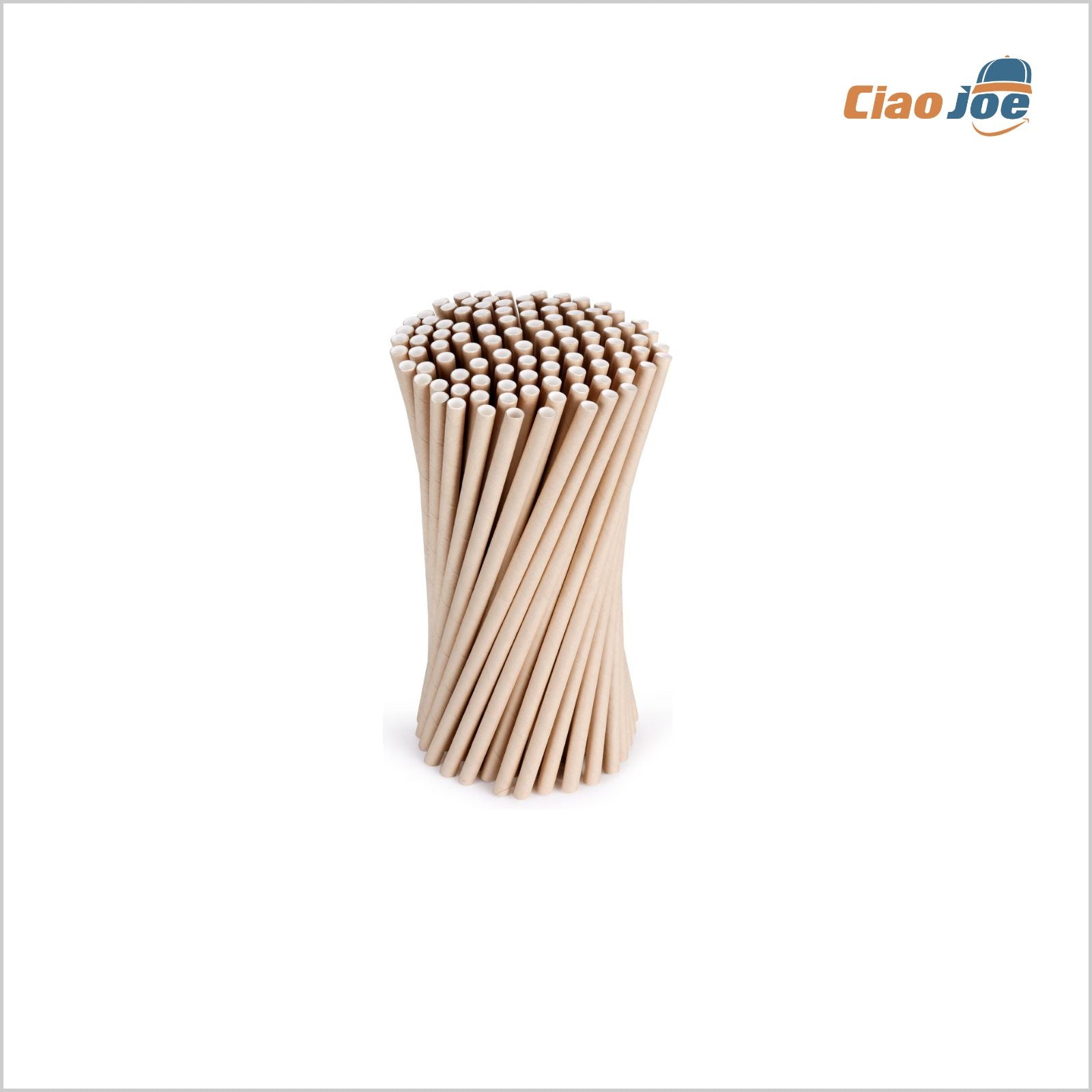 Cannucce di Carta Kraft 14,5 cm 250 pz – Ecologiche e Compostabili - Ciao Joe