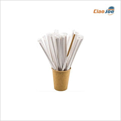Cannucce in Carta Kraft 20 cm 500 pz – Ecologiche, Imbustate Singolarmente - Ciao Joe