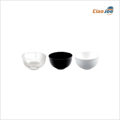 Coppetta Small 150 cc – Ø 82 mm, Bianca/Nera/Trasparente per Finger Food e Dessert 12 pz - Ciao Joe