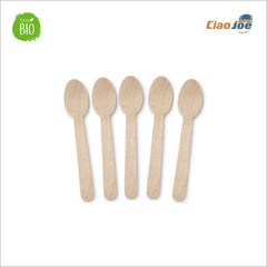 Cucchiai Monouso in Legno Compostabili – 100 pz - Ciao Joe