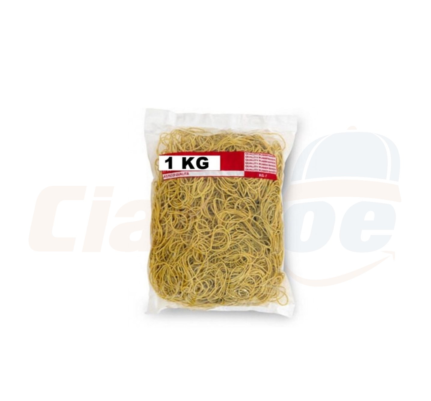 Elastici in Gomma Giallo Confezione da 1 kg per Ufficio Casa Cucina Bricolage - Ciao Joe