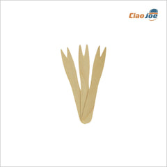Forchettine in Legno Due Punte – 1000 pezzi, Compostabili e Naturali - Ciao Joe