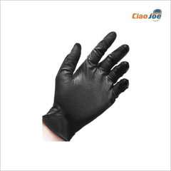 Guanti Nitrile Arancioni/Neri Full Grip – 100/250 pezzi Alta Resistenza - Ciao Joe