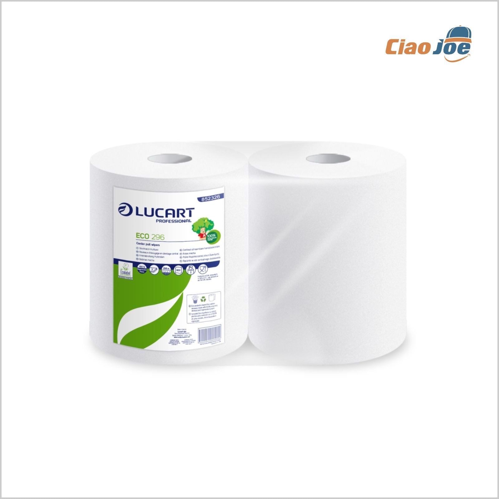 Rotoloni Carta Lucart ECO 296 – 2 Veli 1600 Strappi - Ciao Joe