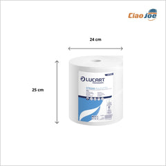 Rotoloni Carta Lucart Pulitutto – 2 pz Asciugatutto in Cellulosa - Ciao Joe