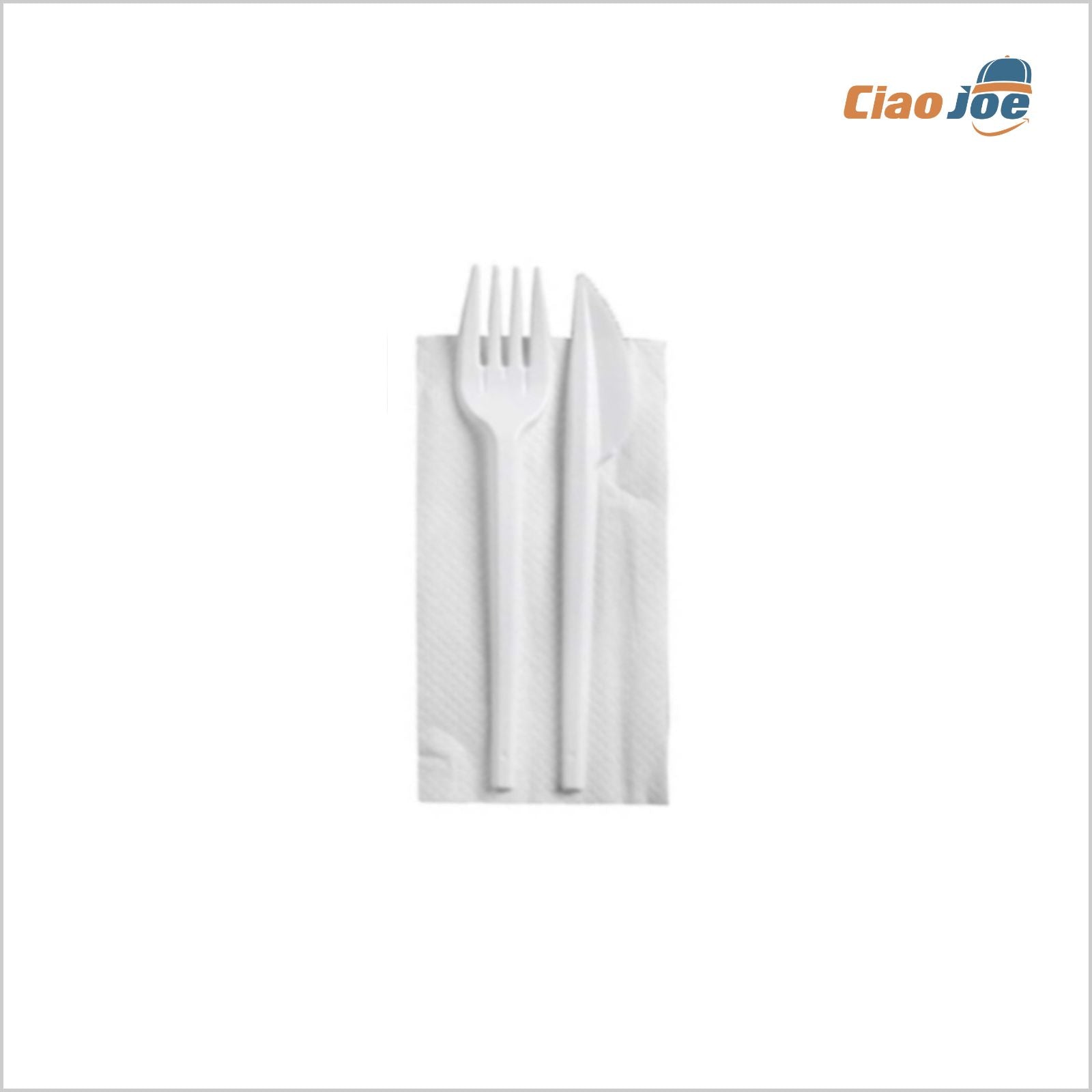 Set Posate Bis Bianche Monouso – 500 pz Imbustate - Ciao Joe