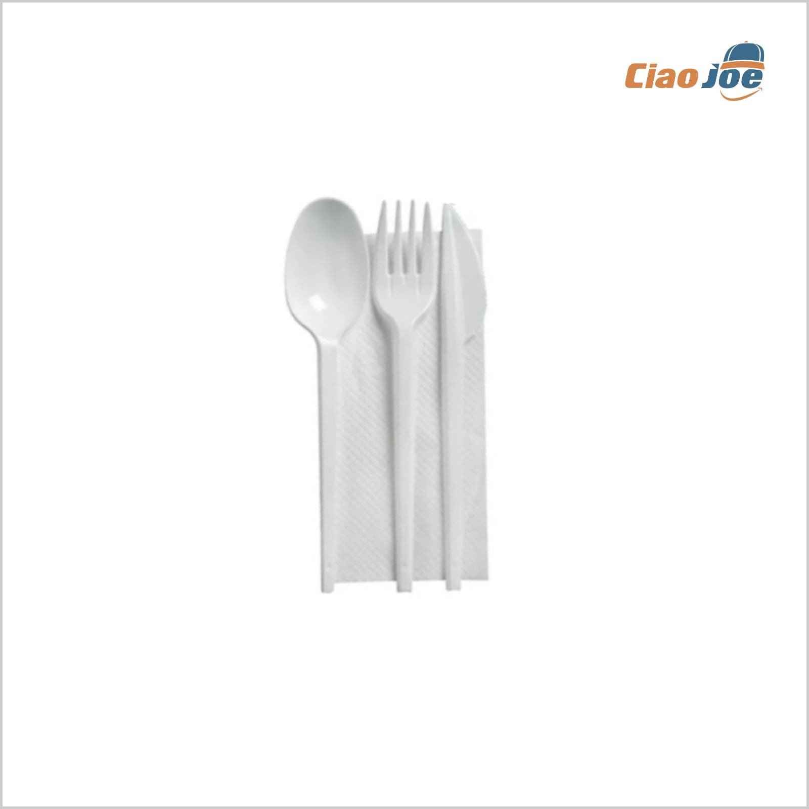 Set Posate Tris Bianche Monouso – 500 pz Imbustate - Ciao Joe