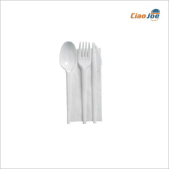 Set Posate Tris Bianche Monouso – 500 pz Imbustate - Ciao Joe