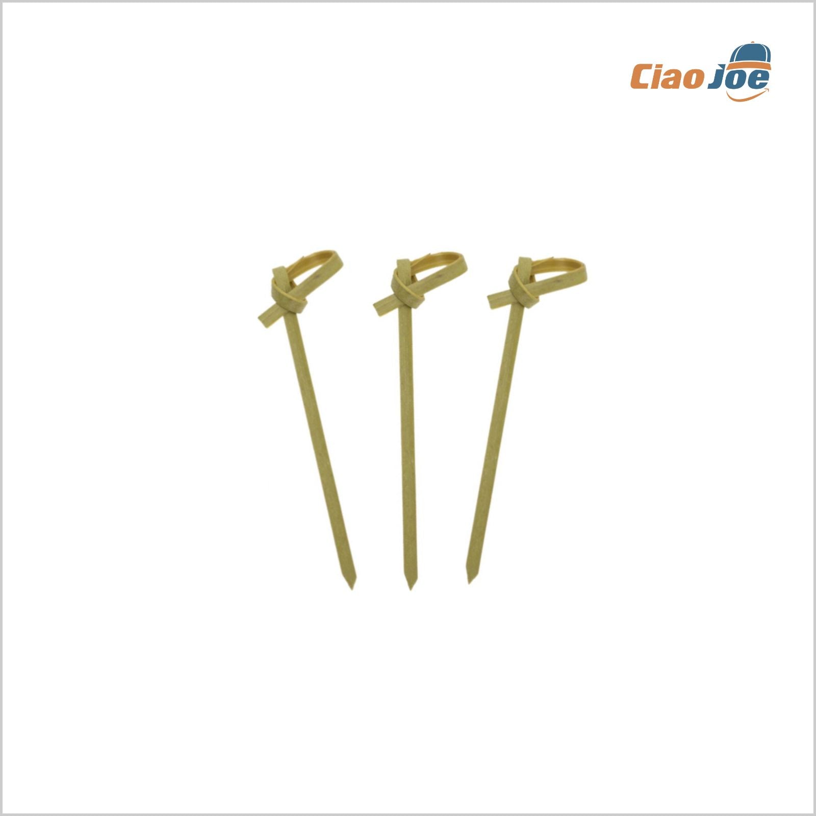 Stecchini in Legno con Nodo – 100 pezzi, Eleganti per Aperitivi 10 cm , 15 cm - Ciao Joe
