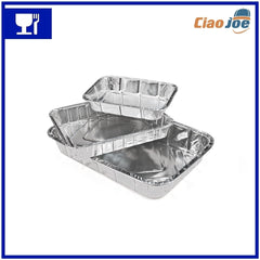 Vaschette Alluminio senza Coperchi – 100 pz Asporto - Ciao Joe